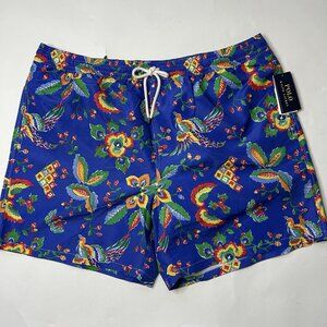 Polo Ralph Lauren Swim Trunks Mens 3XB Lined Shorts Pockets Drawstring Floral